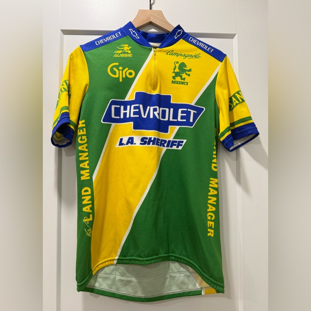 Vintage Chevrolet LA Sheriff Cycling Jersey Aussie Giro Campagnolo Sz L